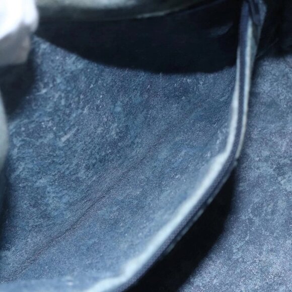 GUCCI GG Supreme Sherry Line Boston Bag PVC Navy Gold 40 3841 Auth 147499 - Picture 13 of 16